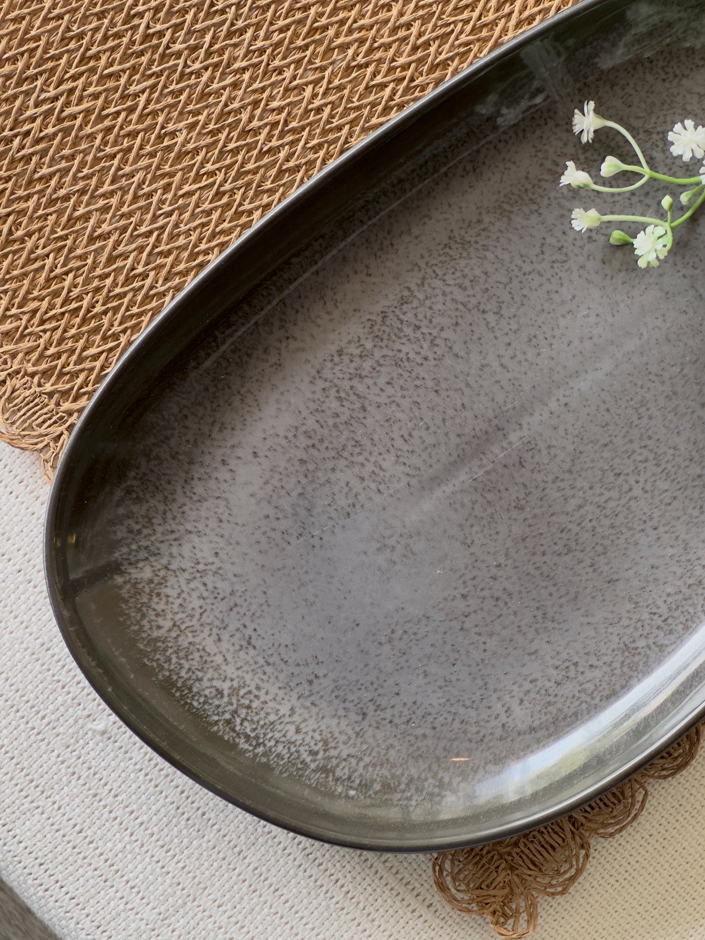 Serving Platter Charcoal