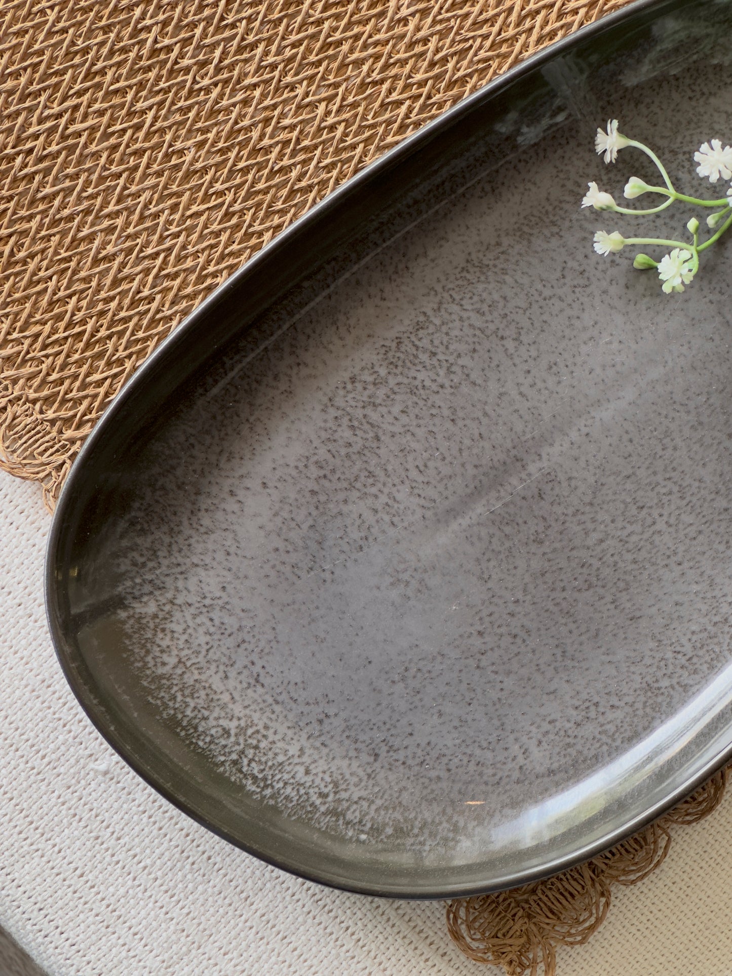 Serving Platter Charcoal