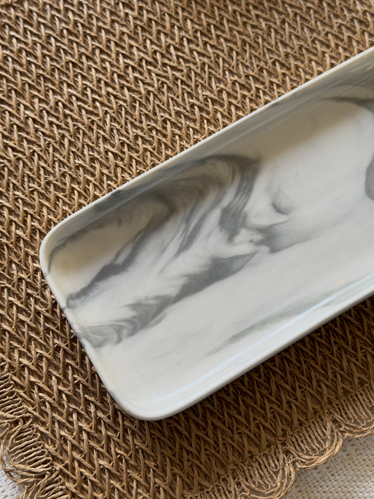 Marble White Small Serving Platter