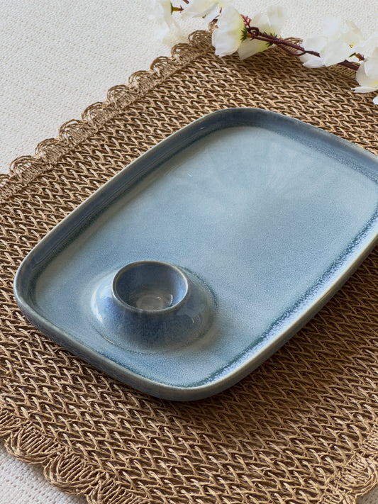 Serving Platter Ash Blue