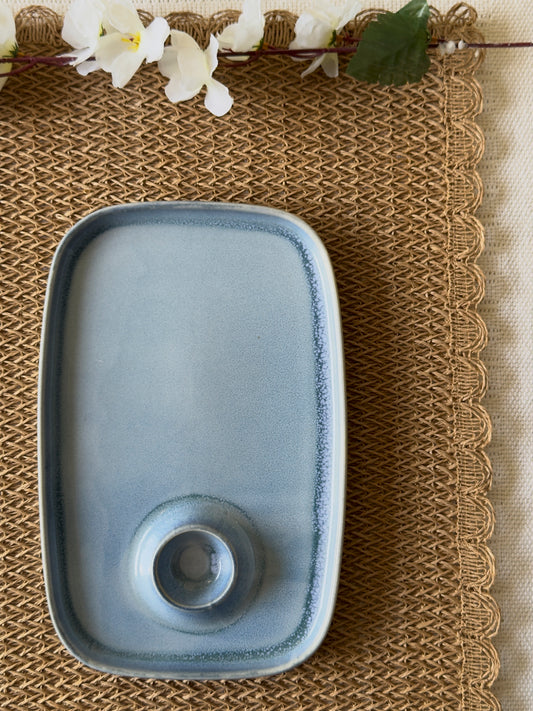 Serving Platter Ash Blue