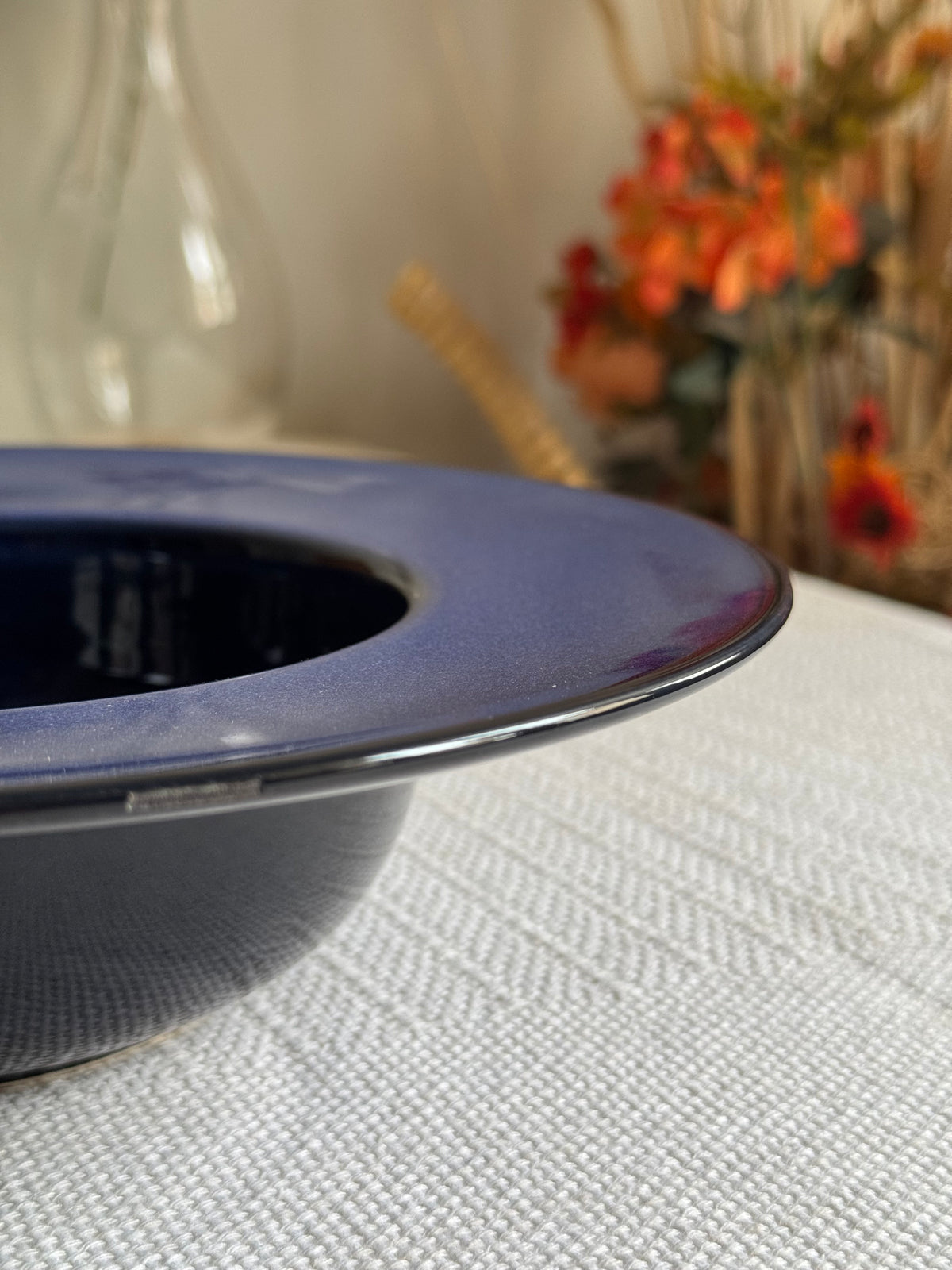Sapphire Coast Pasta Bowl — sapphire blue finish | Shape N Style Home