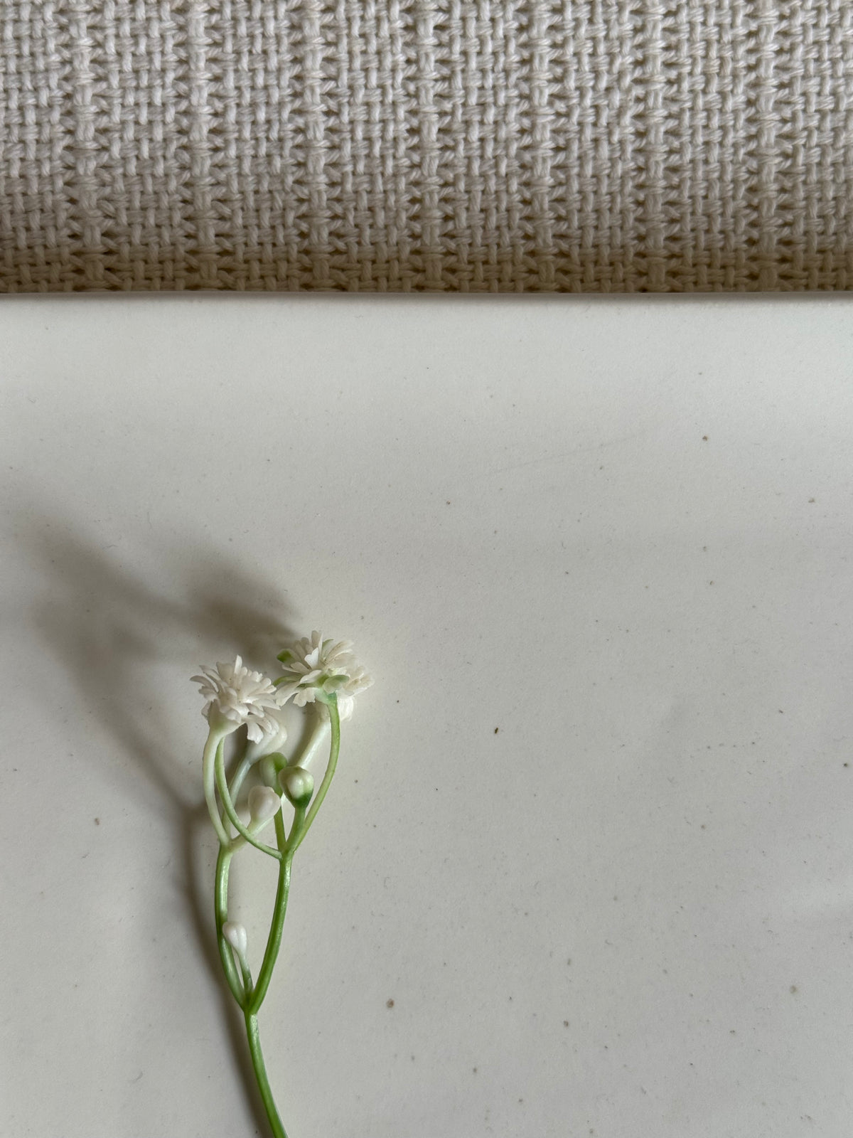 Ivory Speckle Serving Platter — matte white finish with black speckled detailing | Shape N Style Home