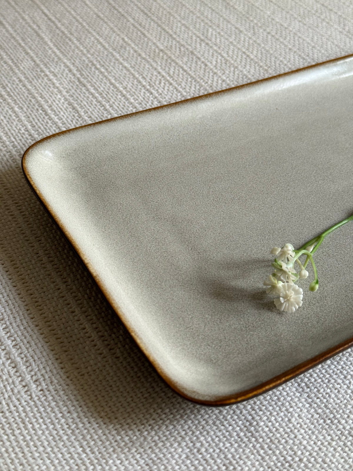 Siena Stone Serving Platter — reactive glaze finish in earthy stone tones | Shape N Style Home