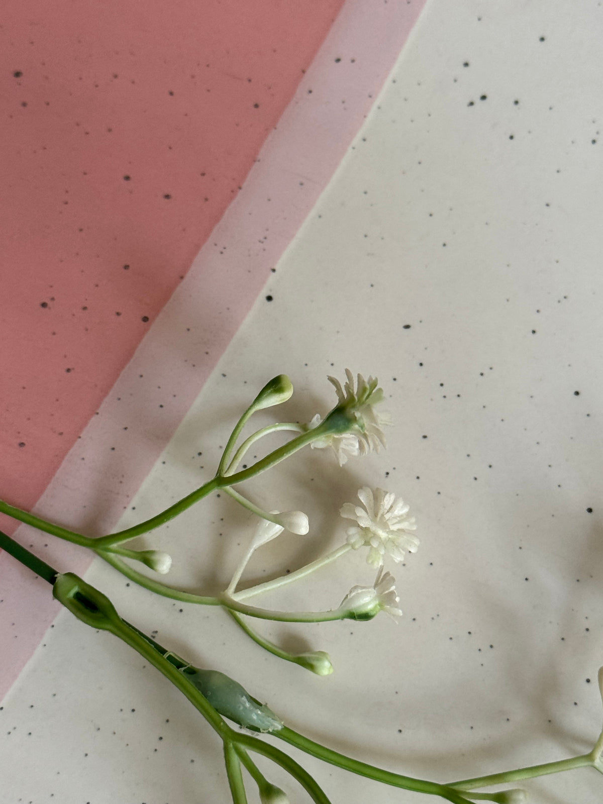 Blush Rose Serving Plate — blush pink & ivory matte finish | Shape N Style Home