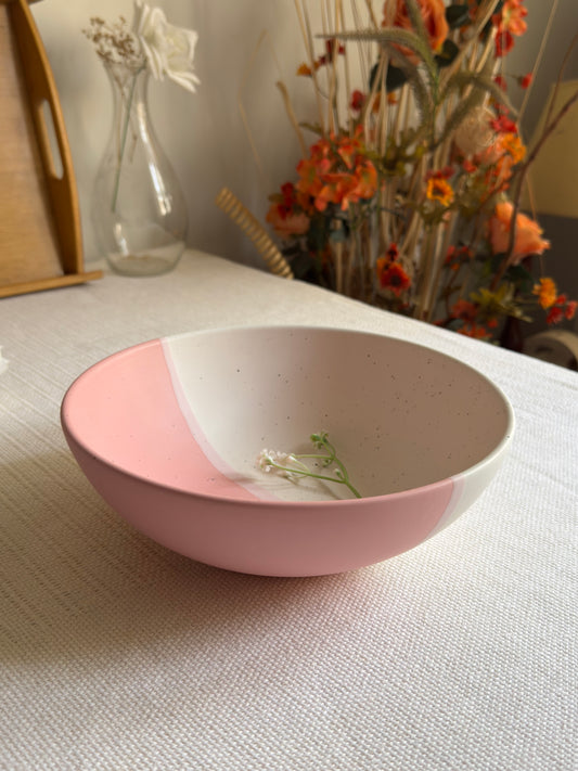 Blush Rose Gravy Bowl — blush pink & ivory matte finish | Shape N Style Home