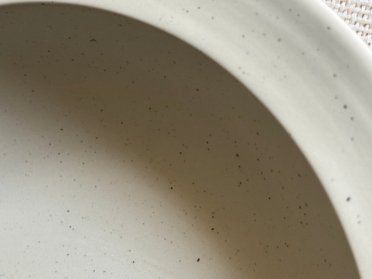 Monaco Noir Soup Bowl — matte black finish with speckled detailing | Shape N Style Home