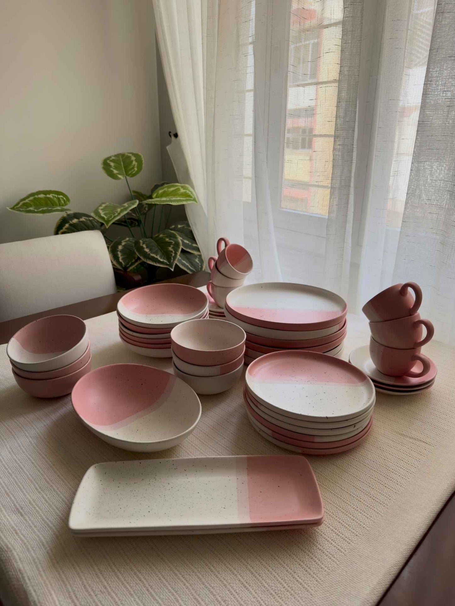 Blush Rose Dinner Set 38 Pcs