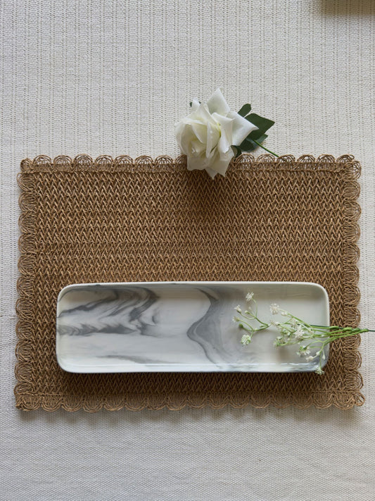 Marble White Small Serving Platter